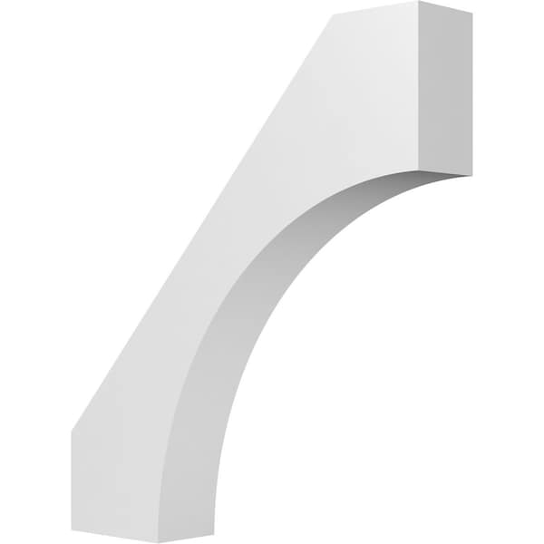 Ekena Millwork 6-in. W x 32-in. D x 36-in. H Westlake Architectural Grade PVC Knee Brace BRCP06X32X36WTL - main